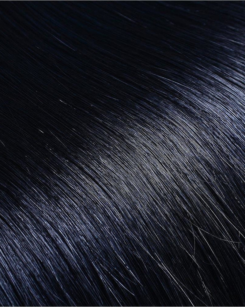 JET (1) Human Hair Clip In - Milk & Honey Wigs