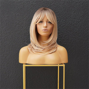 JULIE Blonde Ombre Fringe Wig - Milk & Honey