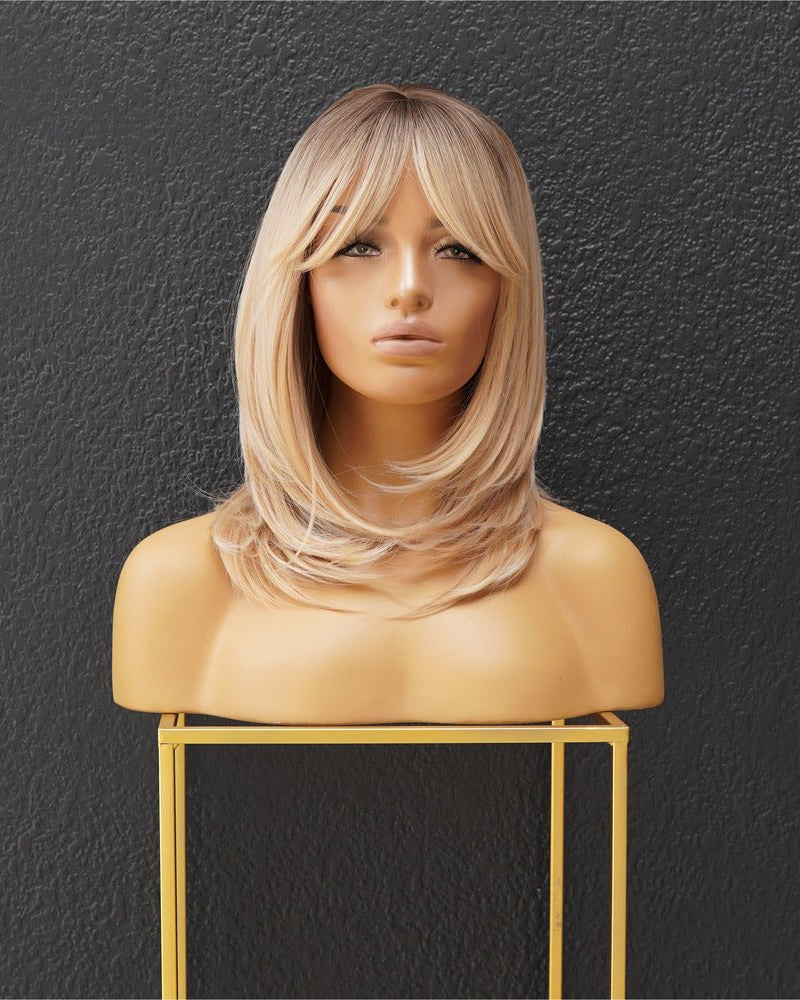 JULIE Blonde Ombre Fringe Wig - Milk & Honey Wigs