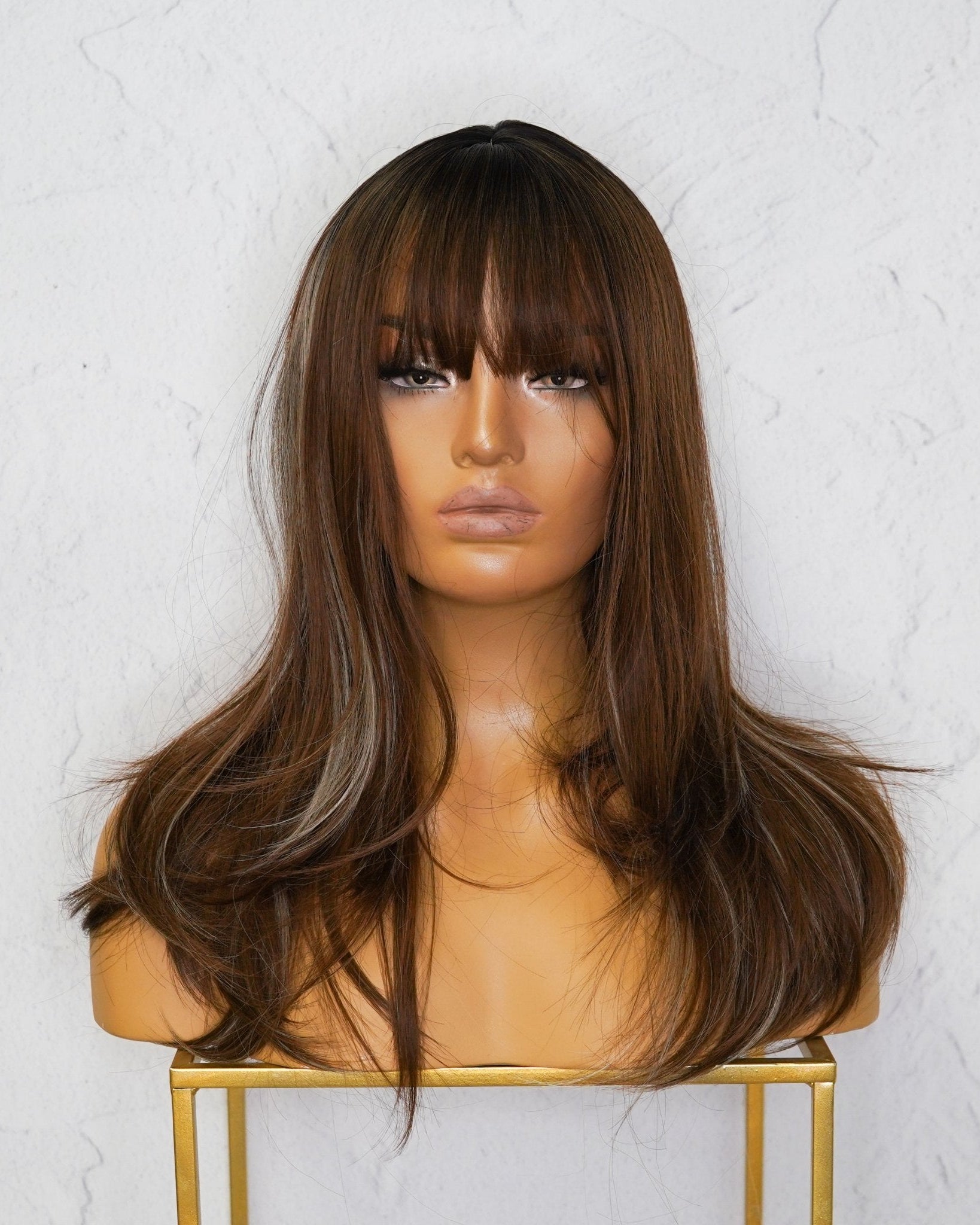 JUNE Brown 18" Fringe Wig - Milk & Honey Wigs