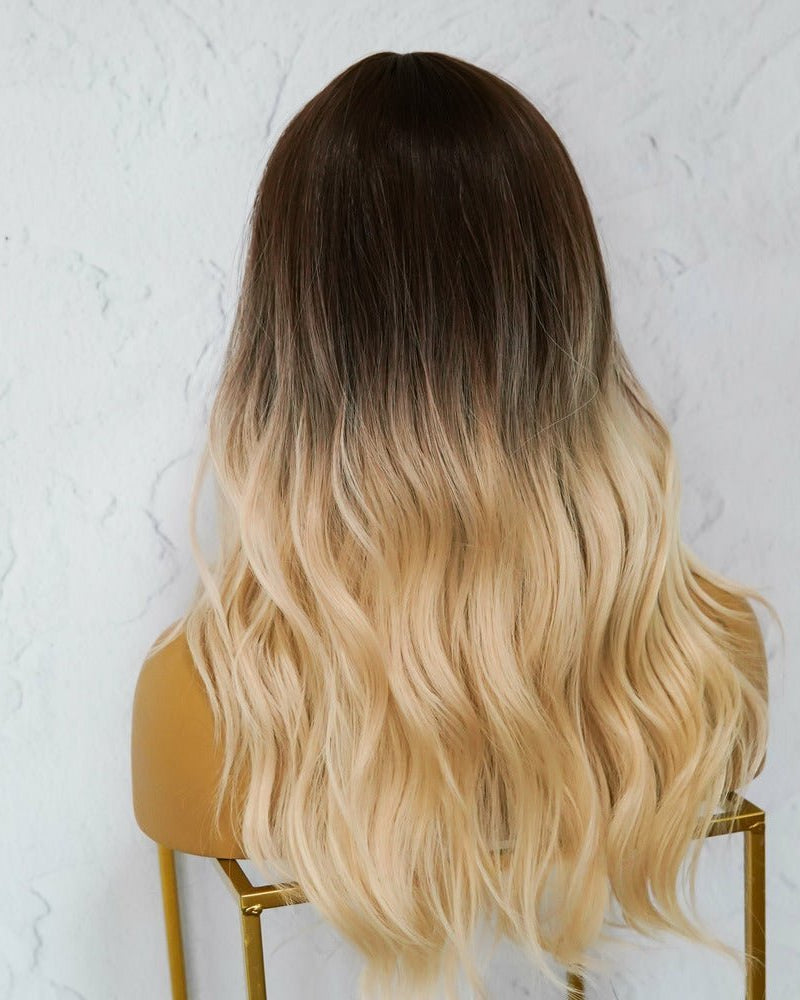 KARLEE Brown Ombre Fringe Wig - Milk & Honey Wigs