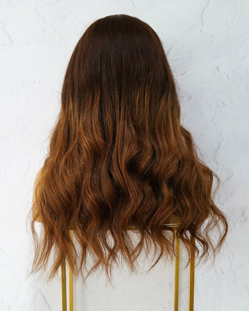 KATIE Ombre Brown Human Hair U Part Wig - Milk & Honey Wigs