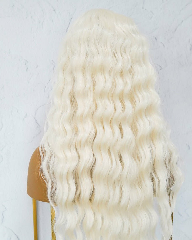 KAYLA White Blonde Fringe Wig - Milk & Honey Wigs