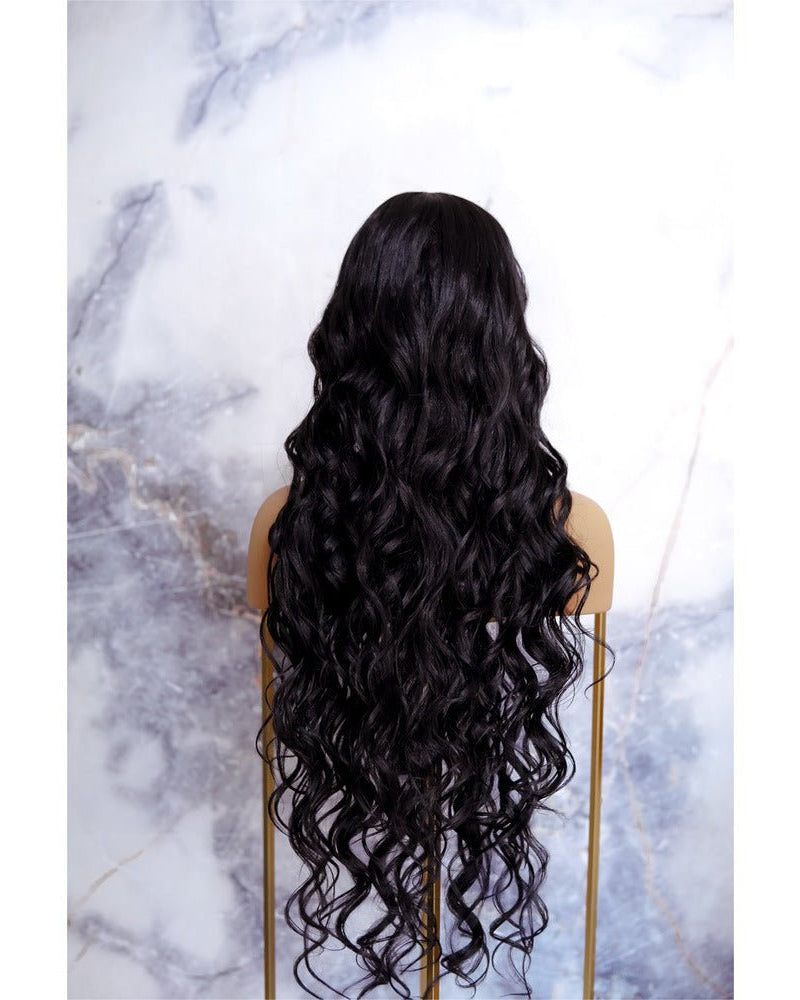 KEHLANI Black 30" Lace Front Wig - Milk & Honey Wigs