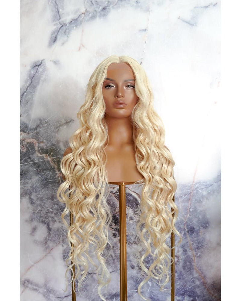 KEHLANI Blonde 30" Lace Front Wig - Milk & Honey Wigs