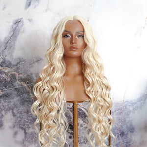 KEHLANI Blonde 30" Lace Front Wig - Milk & Honey