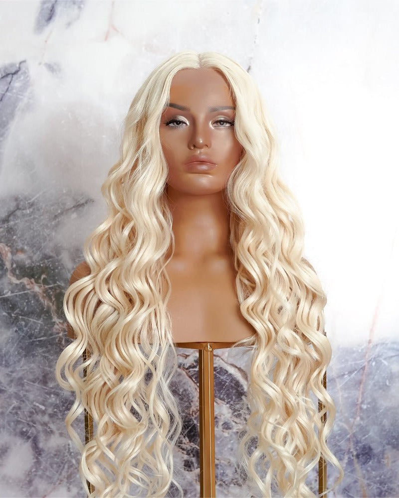 KEHLANI Blonde 30" Lace Front Wig - Milk & Honey Wigs