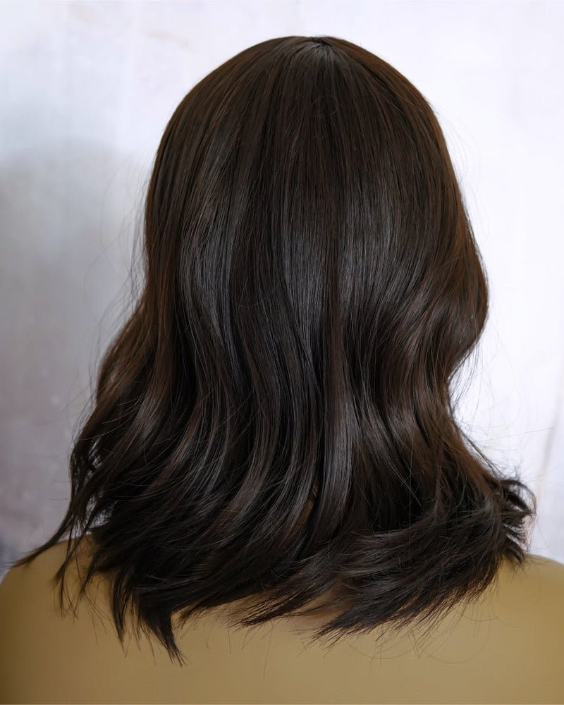 KELLY Dark Brown Fringe Wig - Milk & Honey Wigs