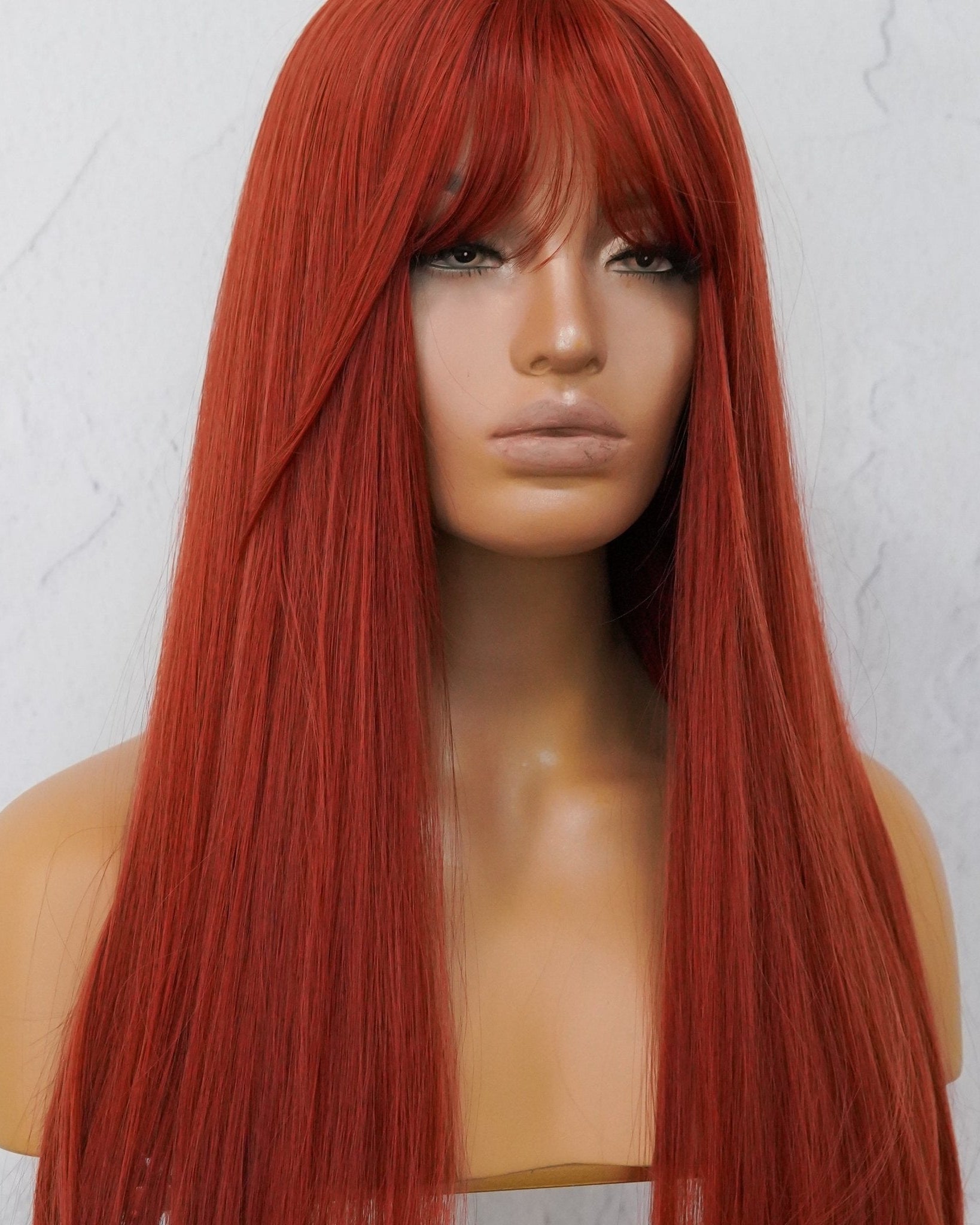 KERRY Red Fringe Wig - Milk & Honey Wigs
