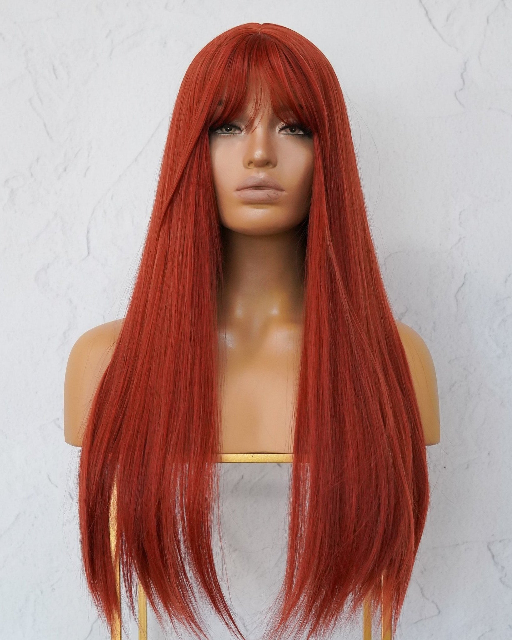 KERRY Red Fringe Wig - Milk & Honey Wigs
