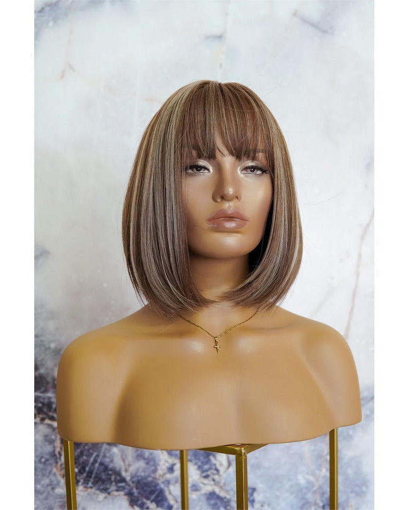 KIKI Blonde Highlights Fringe Wig - Milk & Honey Wigs