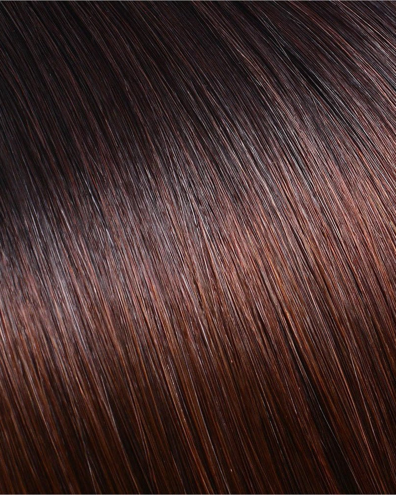 KOKO OMBRE (1B / 4) Human Hair Clip In - Milk & Honey Wigs