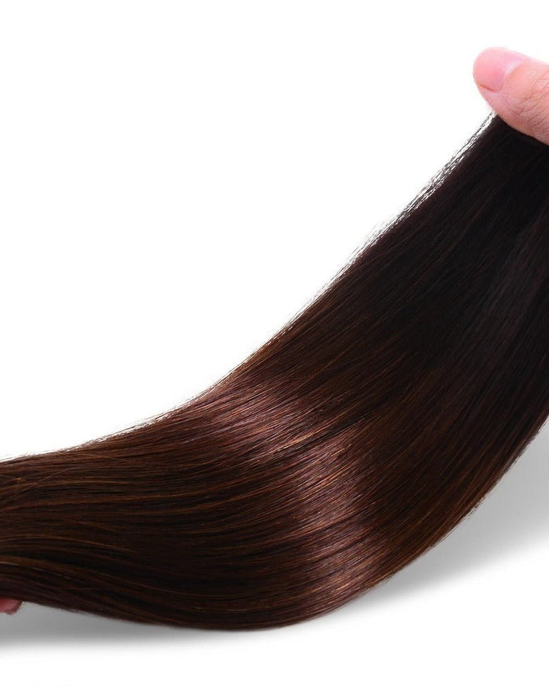 KOKO OMBRE (1B / 4) Human Hair Clip In - Milk & Honey Wigs