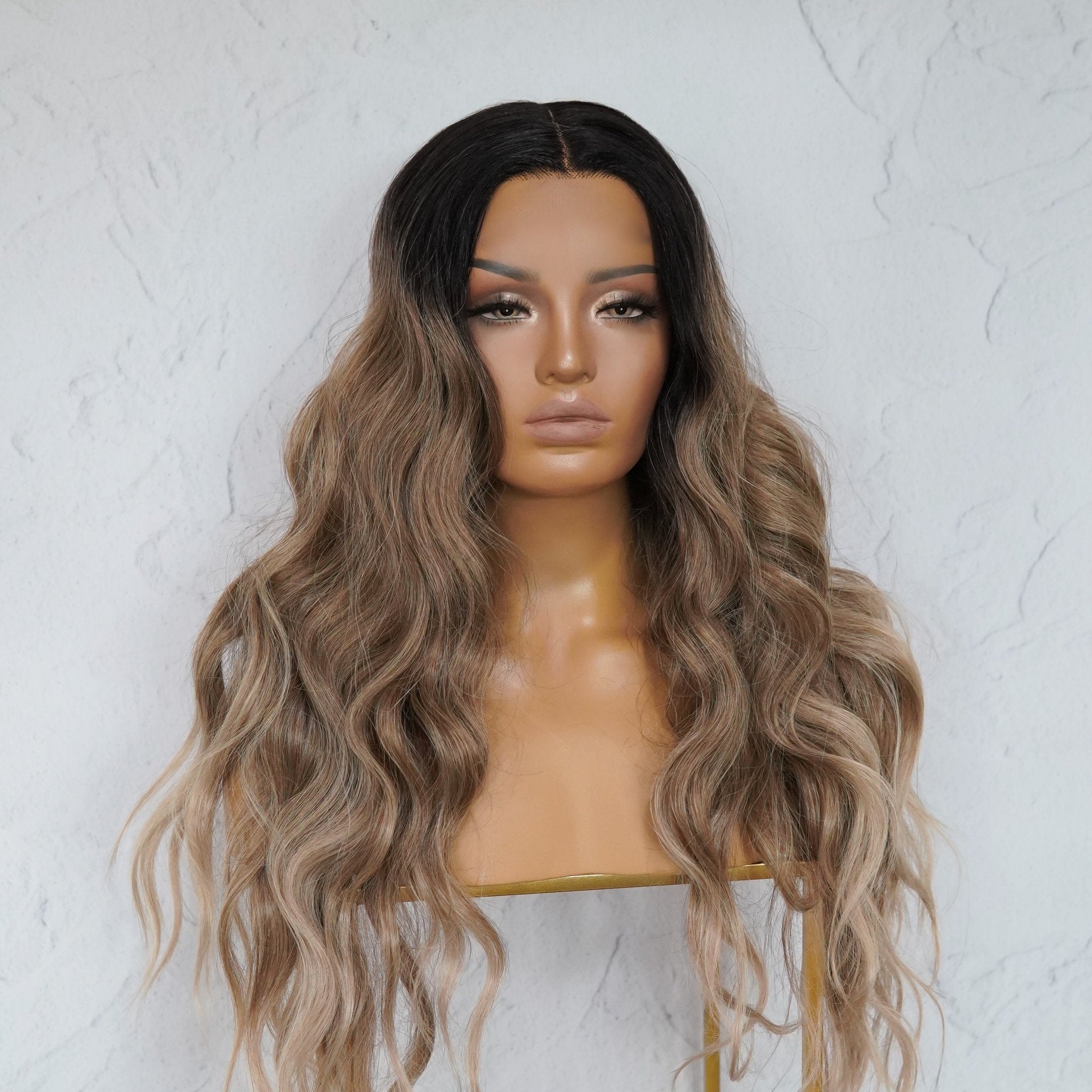 KORA Ombre Brown Lace Front Wig - Milk & Honey Wigs
