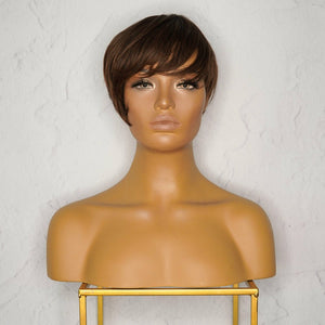 KRIS Dark Brown Fringe Wig - Milk & Honey