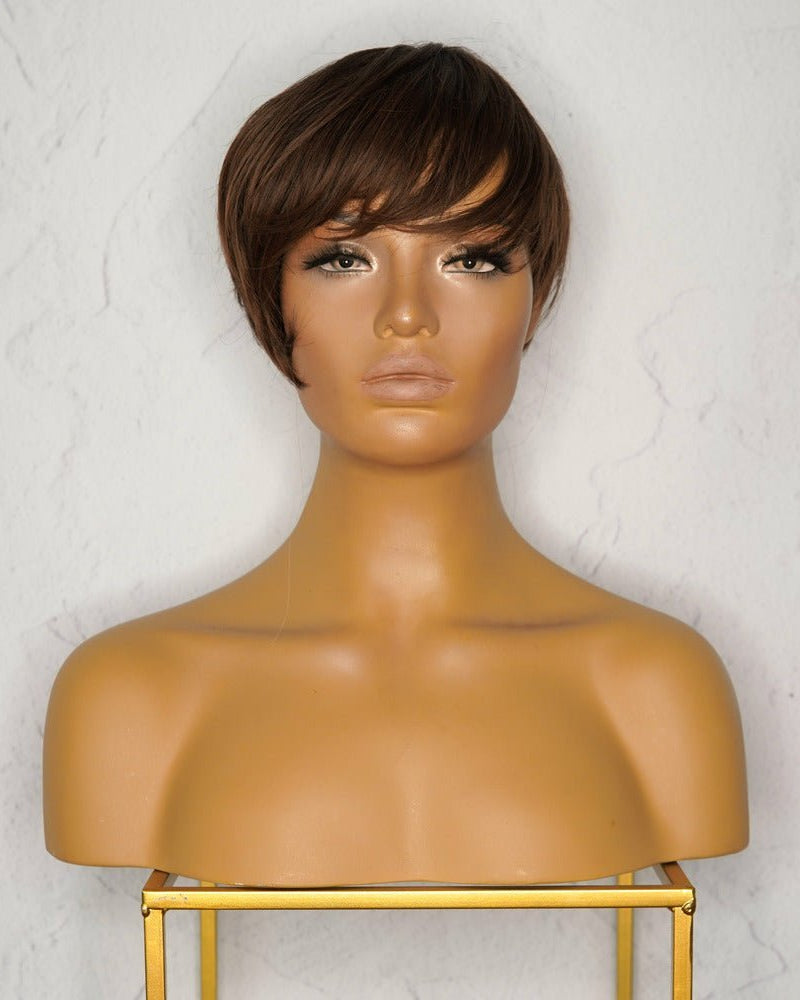 KRIS Dark Brown Fringe Wig - Milk & Honey Wigs