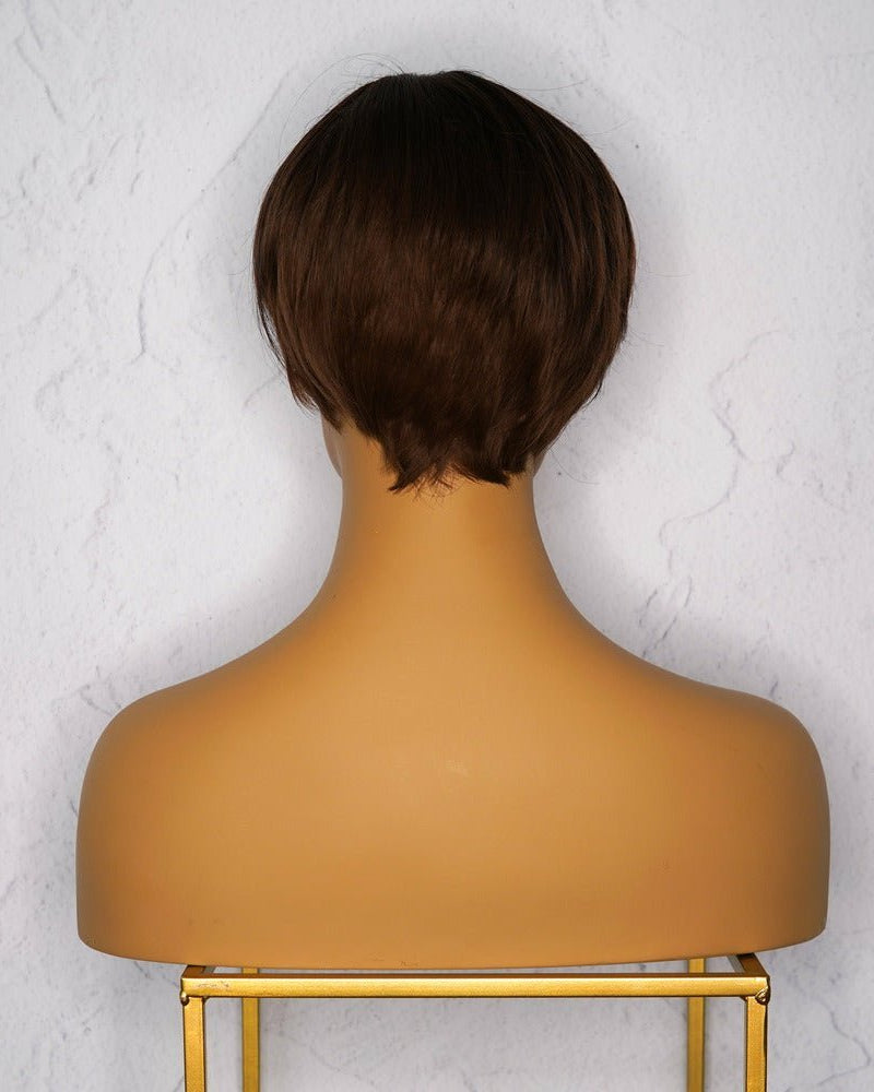 KRIS Dark Brown Fringe Wig - Milk & Honey Wigs