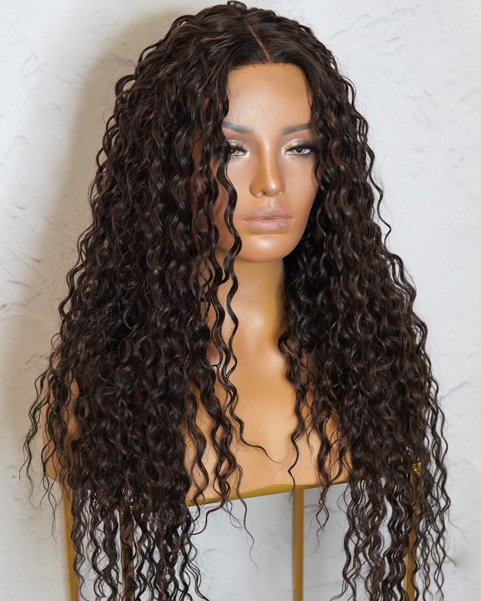 LALA Darkest Brown Lace Front Wig - Milk & Honey Wigs
