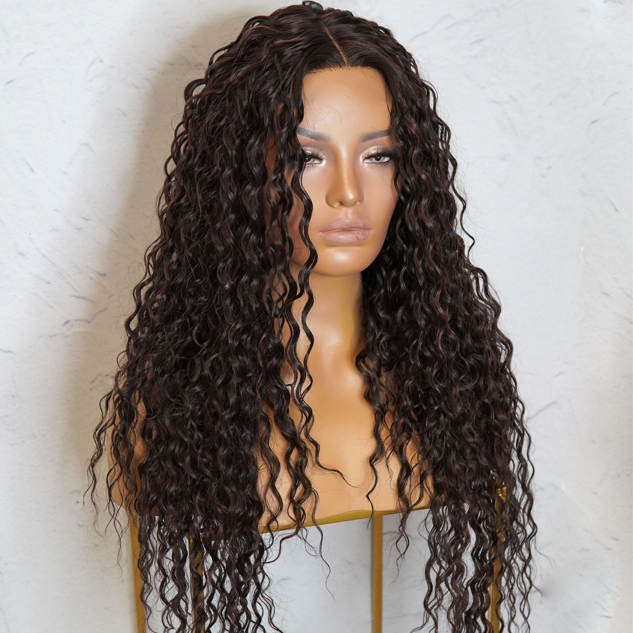 LALA Darkest Brown Lace Front Wig - Milk & Honey Wigs