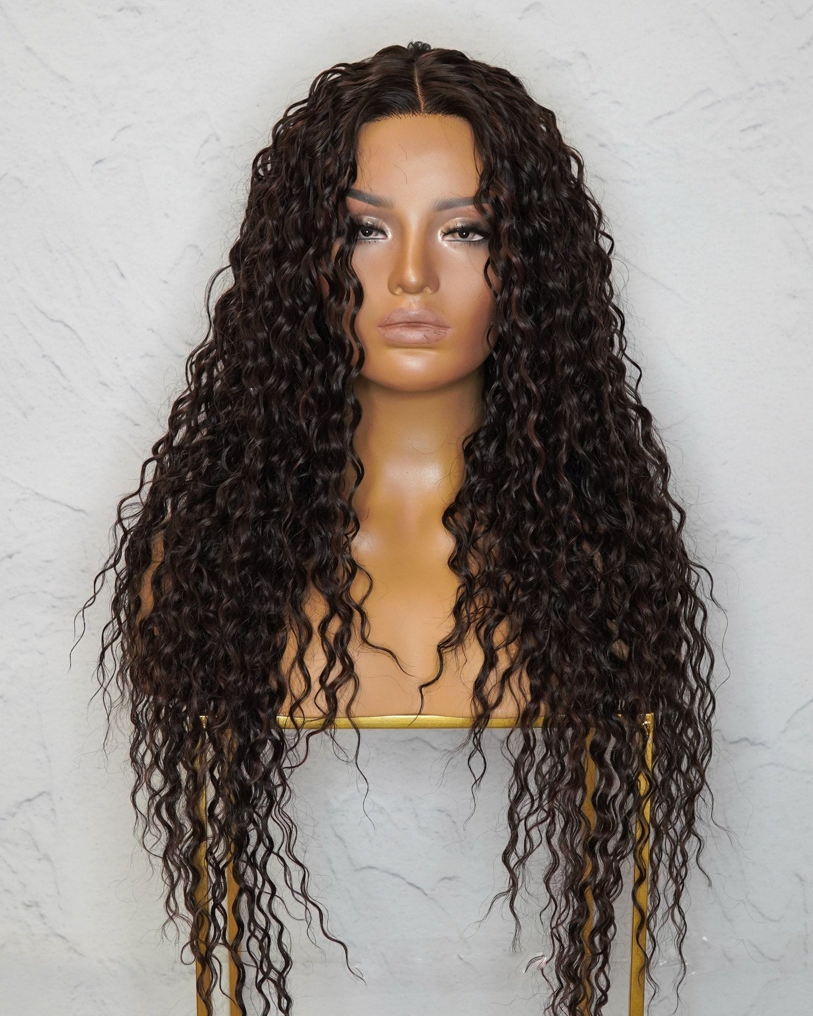 LALA Darkest Brown Lace Front Wig - Milk & Honey Wigs