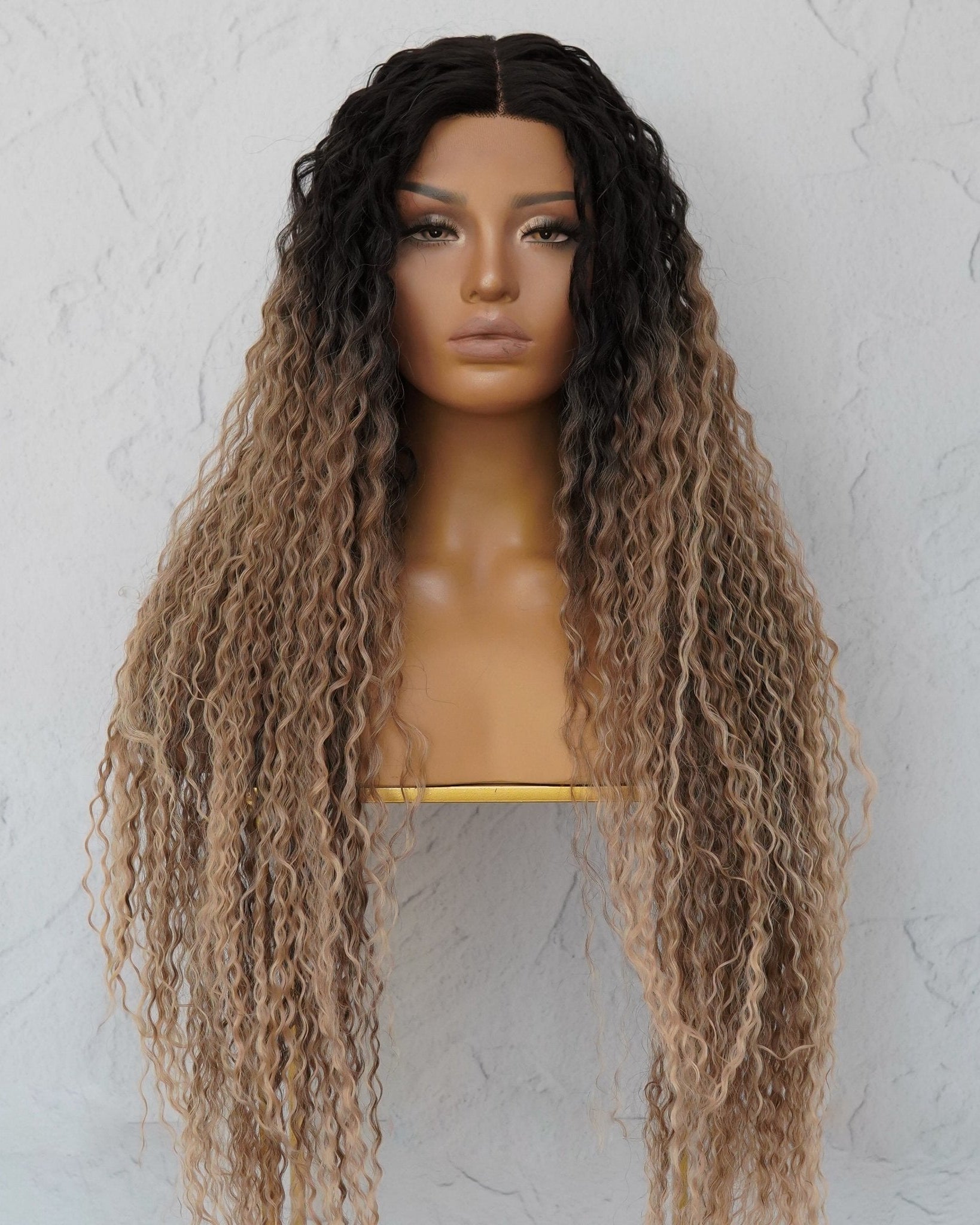 LALA Ombre Brown Lace Front Wig - Milk & Honey Wigs