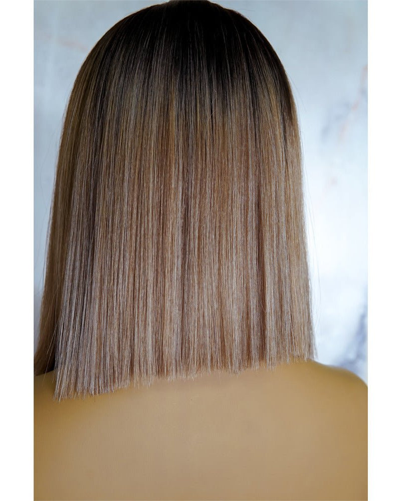 LAURA Ombre Brown Lace Front Wig - Milk & Honey Wigs