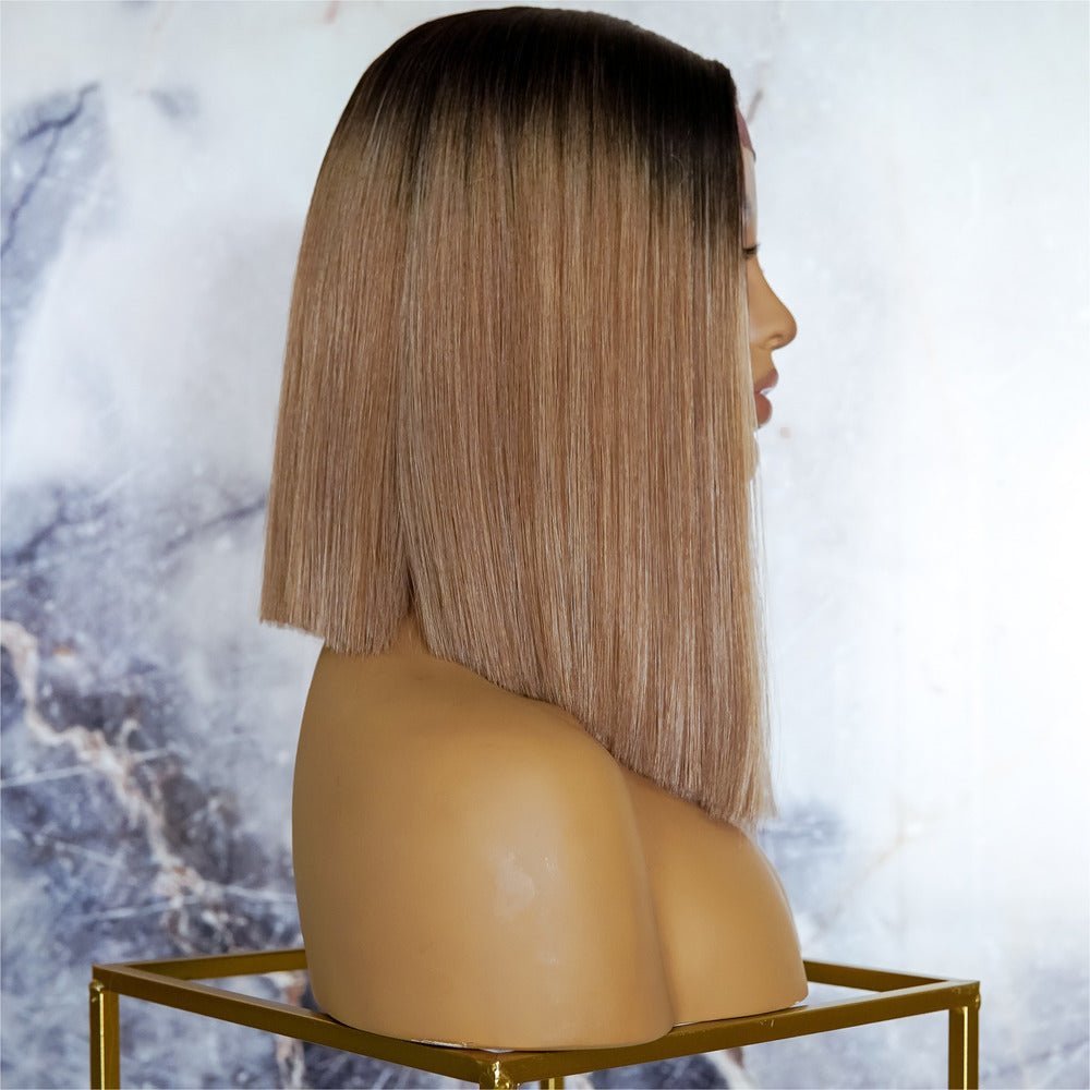 LAURA Ombre Brown Lace Front Wig - Milk & Honey Wigs