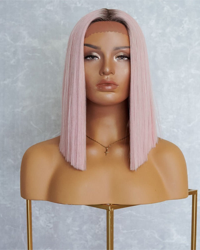 LAURA Pink Ombre Lace Front Wig - Milk & Honey Wigs