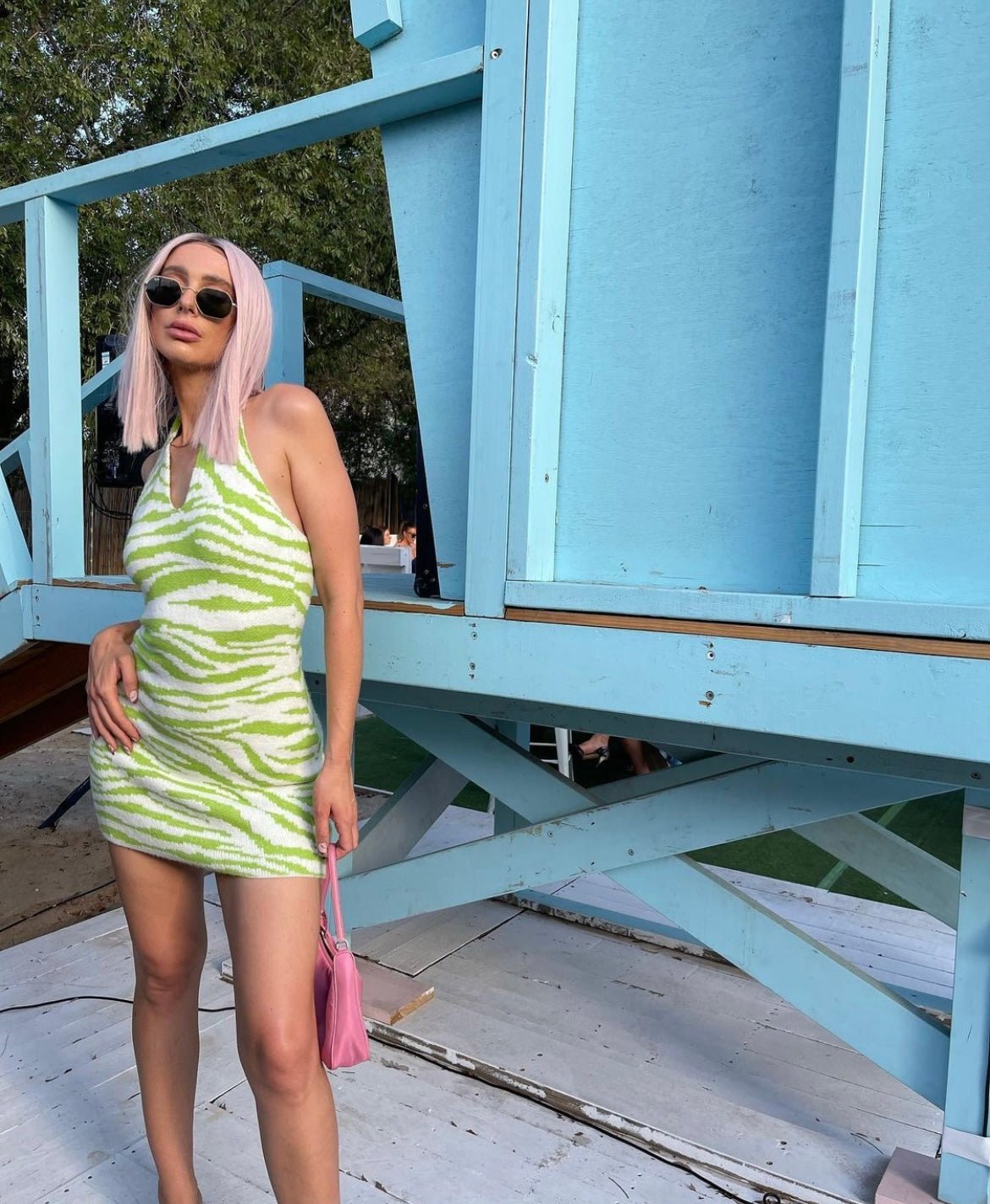 LAURA Pink Ombre Lace Front Wig - Milk & Honey Wigs