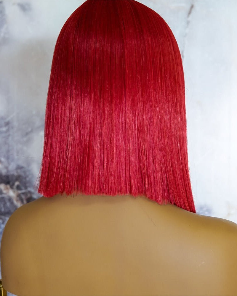 LAURA Red Ombre Lace Front Wig - Milk & Honey Wigs