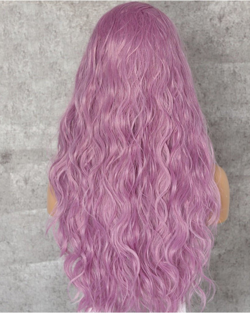 Leyla Pink Wavy 24" Lace Front Wig - Milk & Honey Wigs