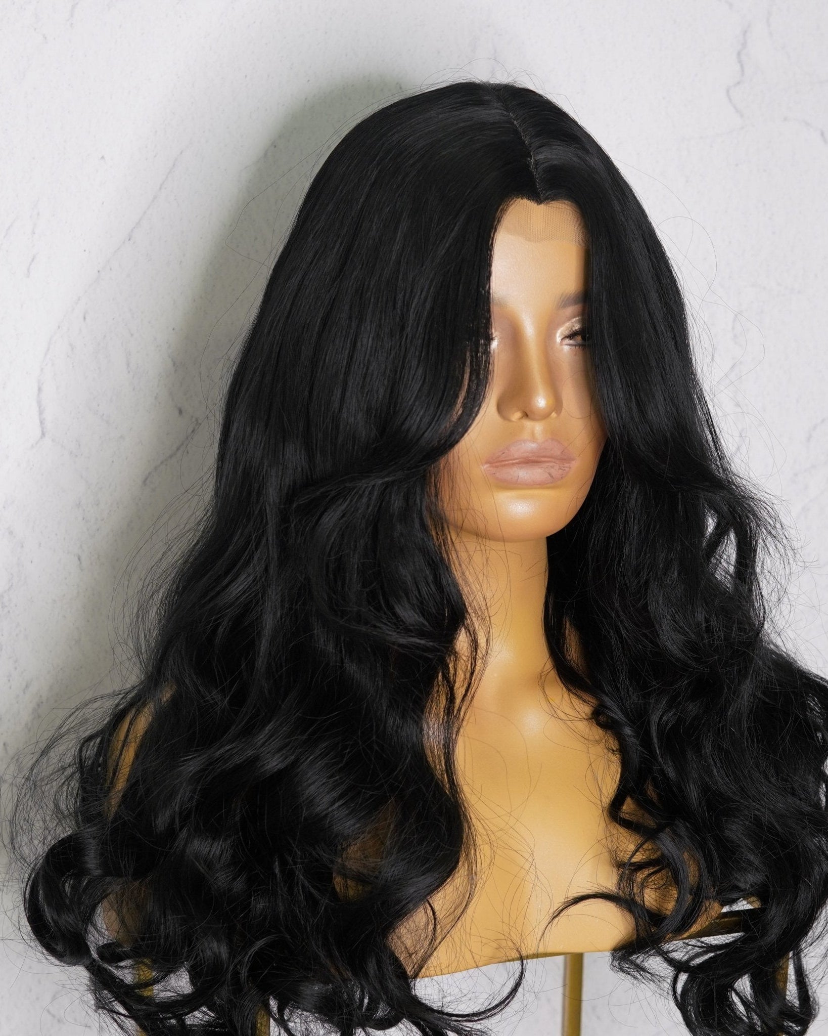 LILA Black Lace Front Wig ** SAMPLE - Milk & Honey Wigs