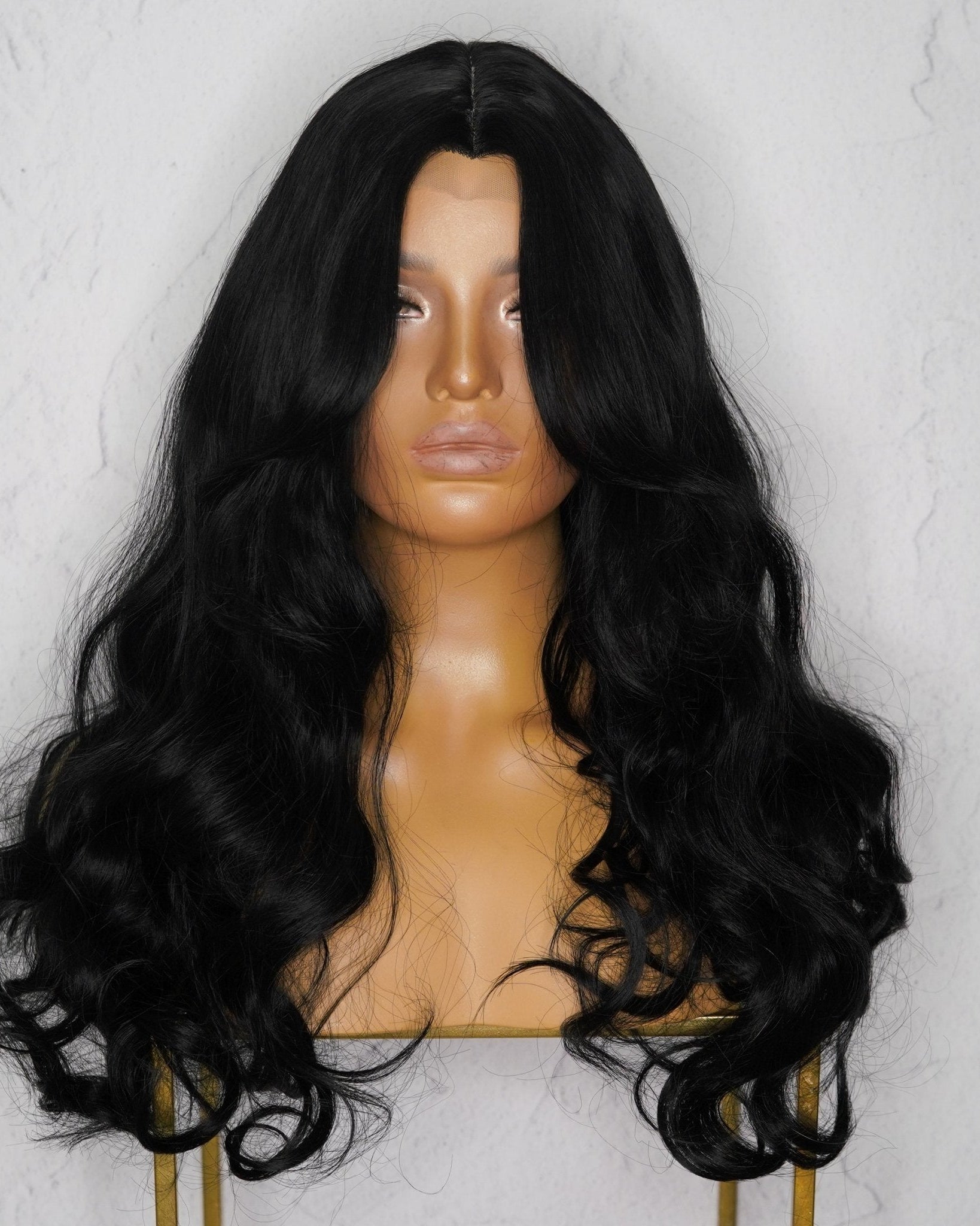 LILA Black Lace Front Wig ** SAMPLE - Milk & Honey Wigs