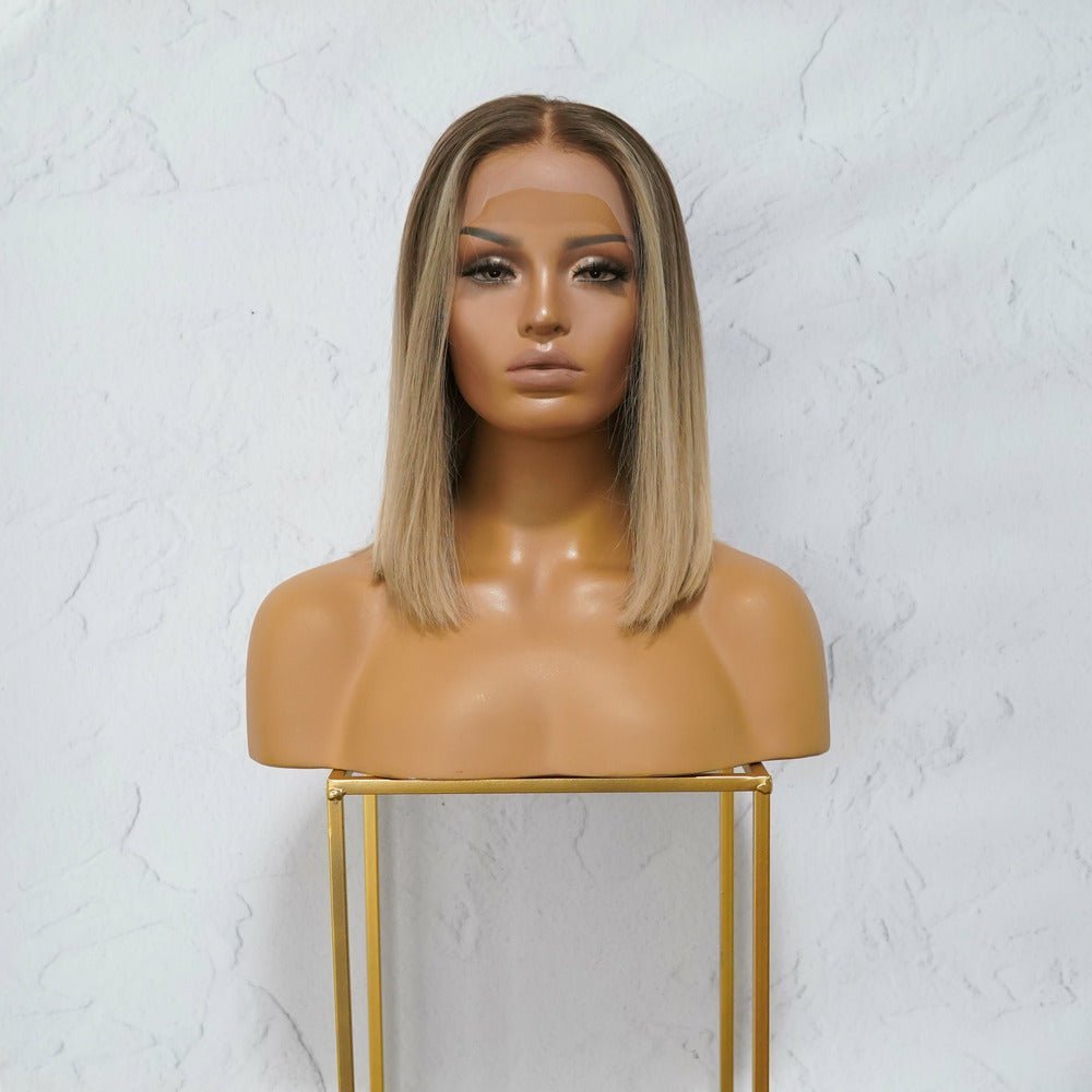 LILLIAN Blonde Human Hair Lace Front Wig 12" **READY TO SHIP** | Milk & Honey Wigs