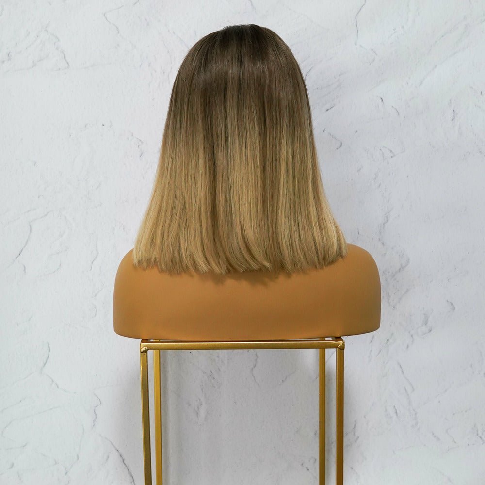LILLIAN Blonde Human Hair Lace Front Wig 12" **READY TO SHIP** | Milk & Honey Wigs