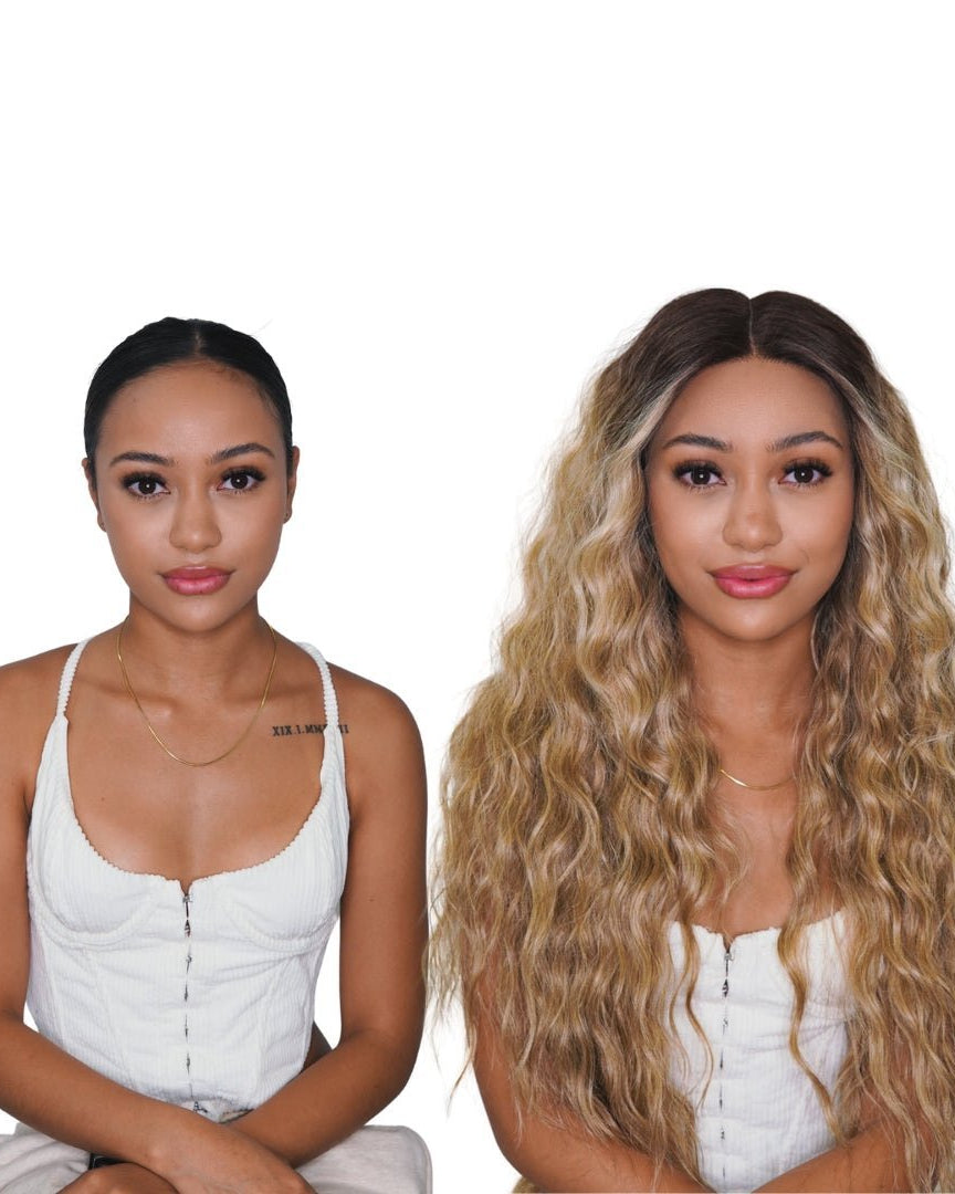 LILY 30" Ombre Lace Front Wig - Milk & Honey Wigs