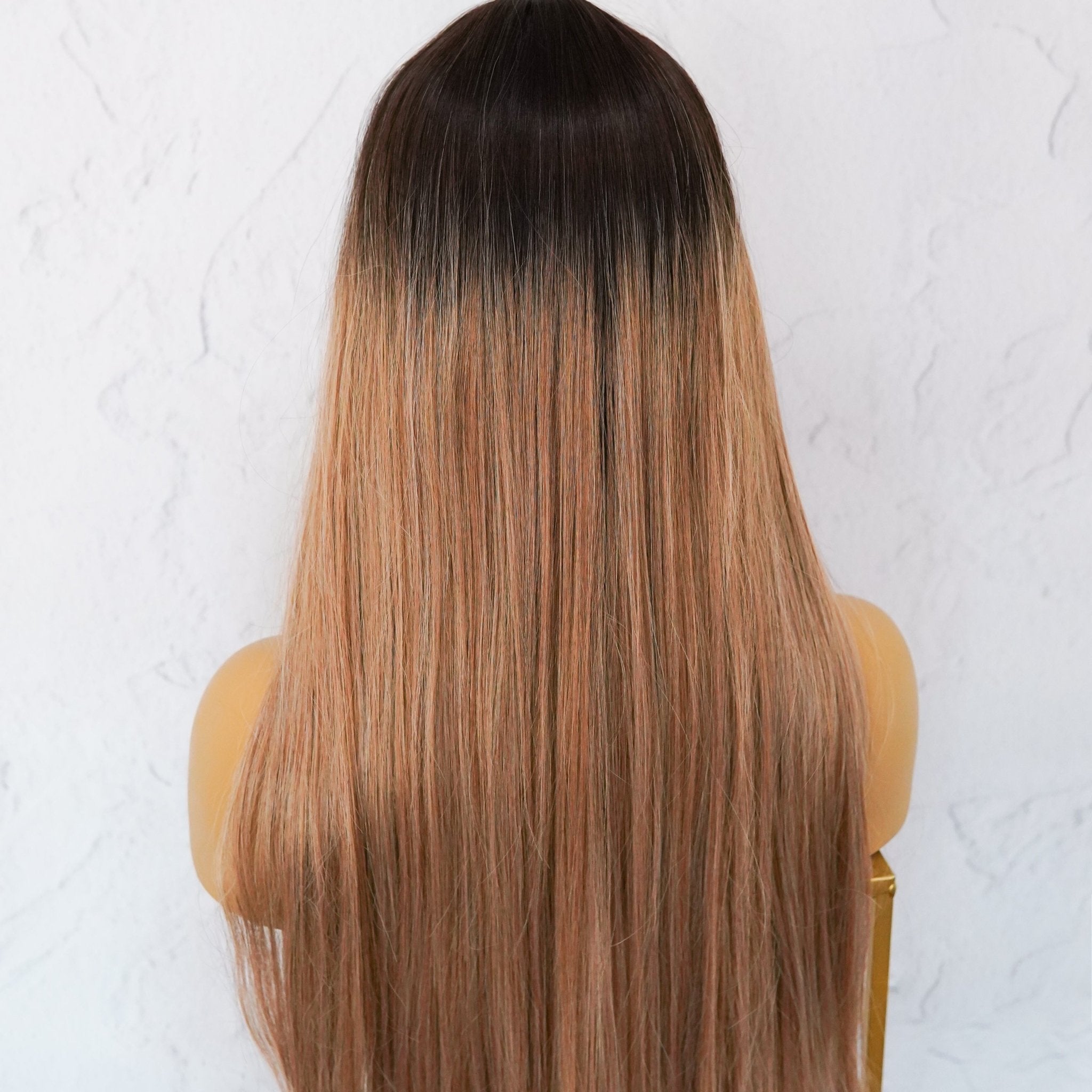 LIRA Caramel Ombre Fringe Wig - Milk & Honey Wigs