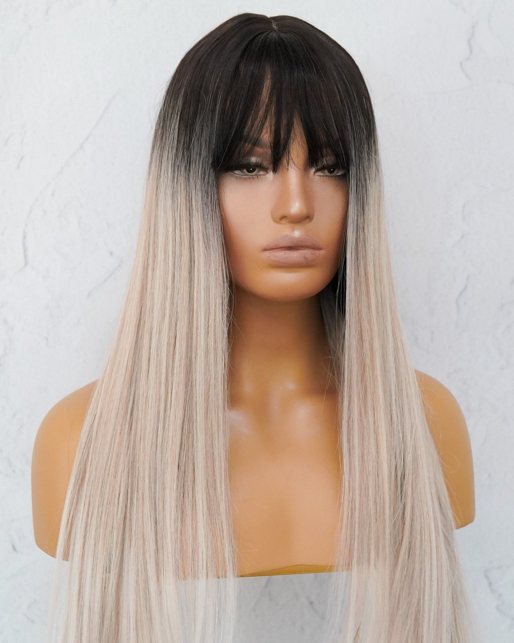LIRA Three Tone Ombre Fringe Wig - Milk & Honey Wigs