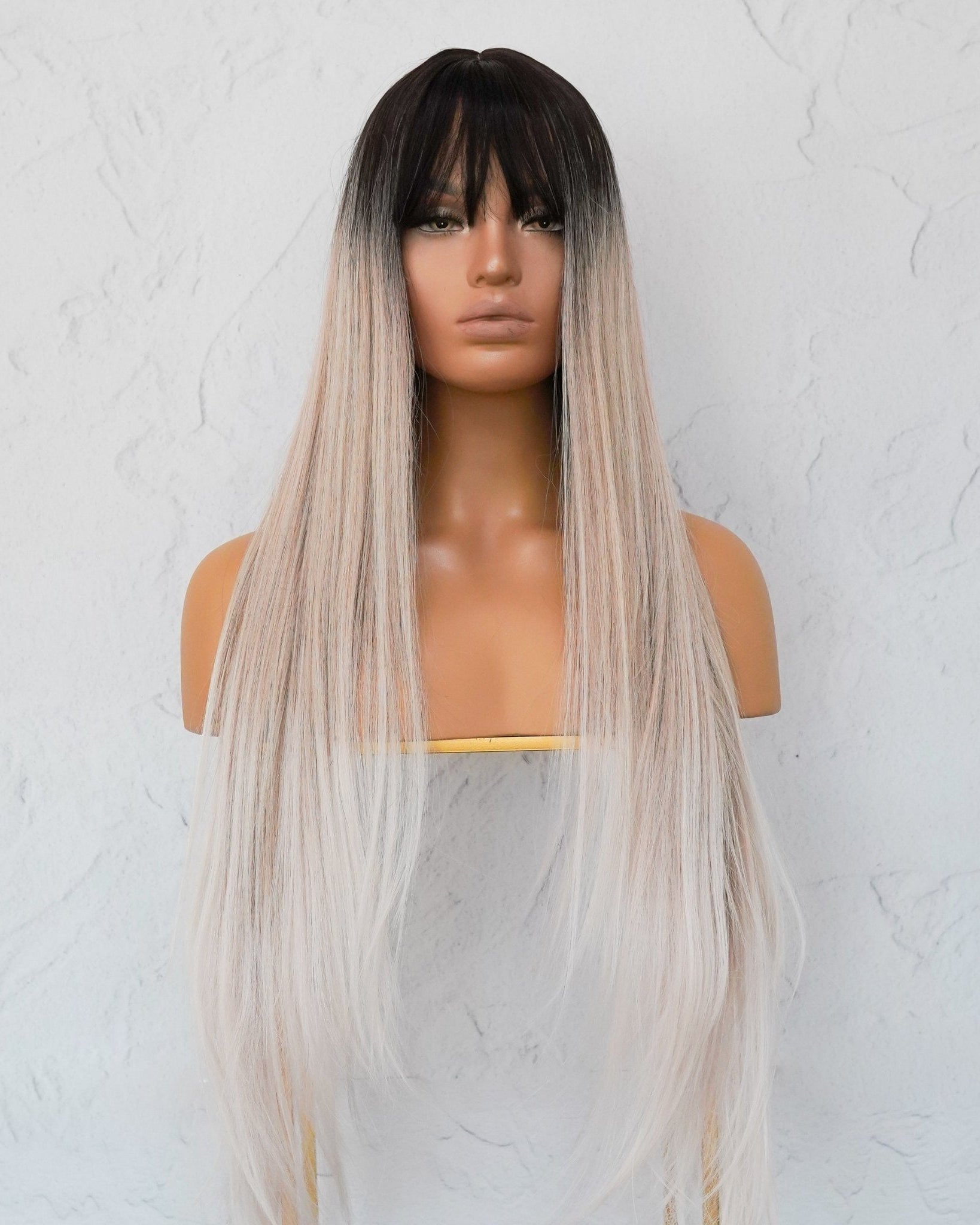 LIRA Three Tone Ombre Fringe Wig - Milk & Honey Wigs