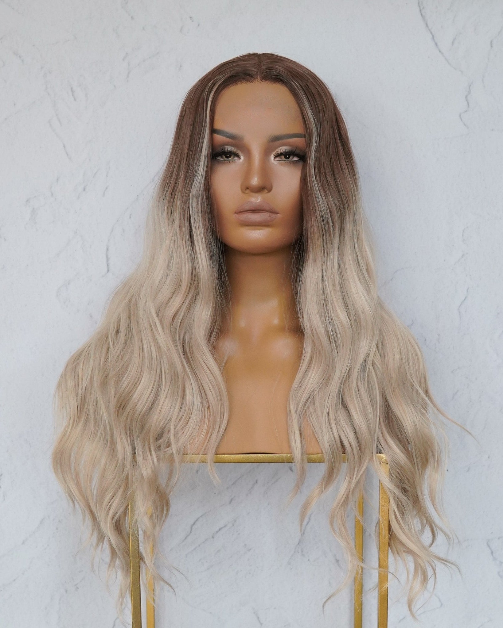 LOLA Ombre Brown Lace Front Wig - Milk & Honey Wigs