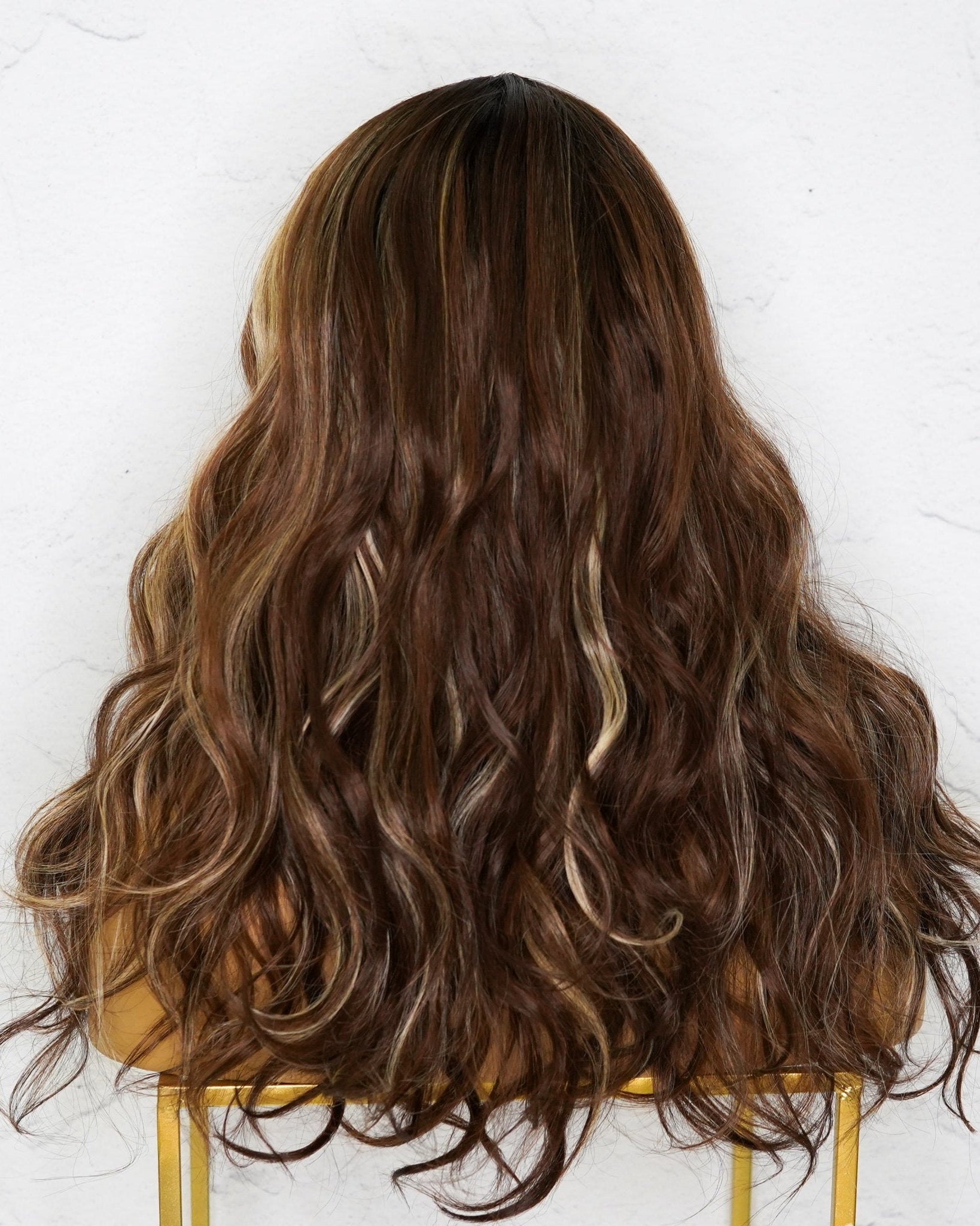 LORETTA Mixed Brown Lace Front Wig - Milk & Honey Wigs