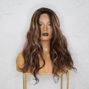 LORETTA Mixed Brown Lace Front Wig - Milk & Honey