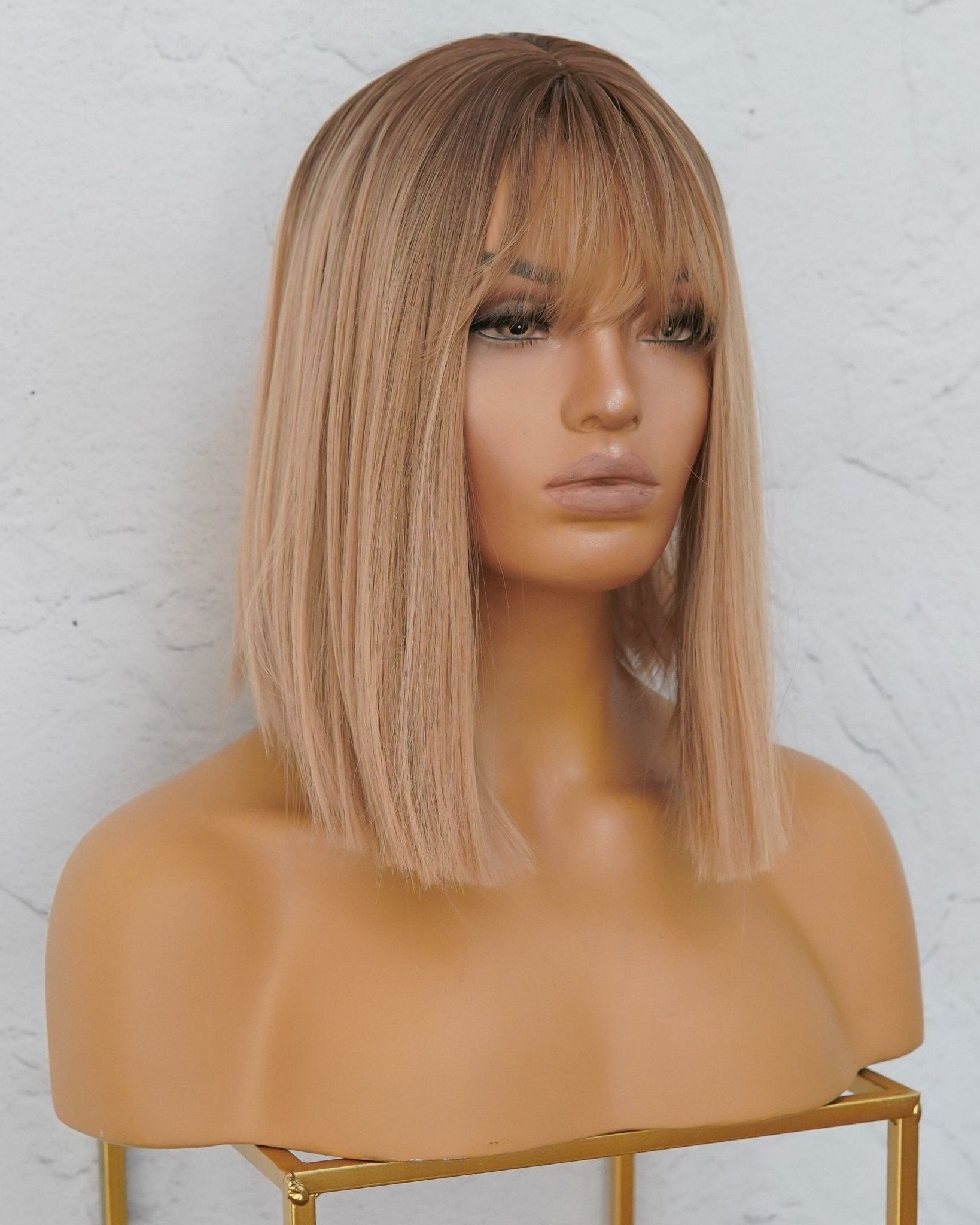 LUCIANA Ombre Blonde Fringe Wig - Milk & Honey Wigs