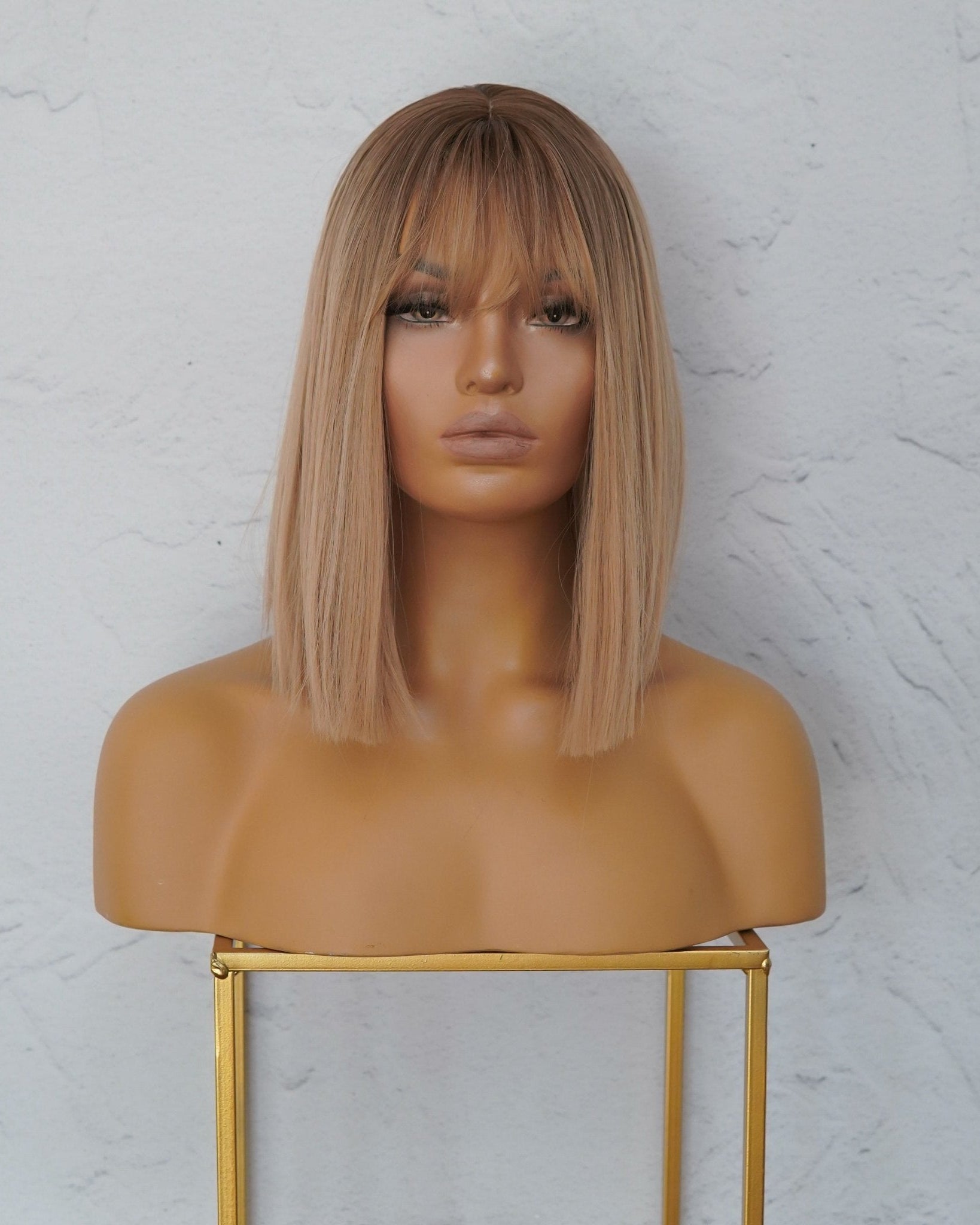 LUCIANA Ombre Blonde Fringe Wig - Milk & Honey Wigs
