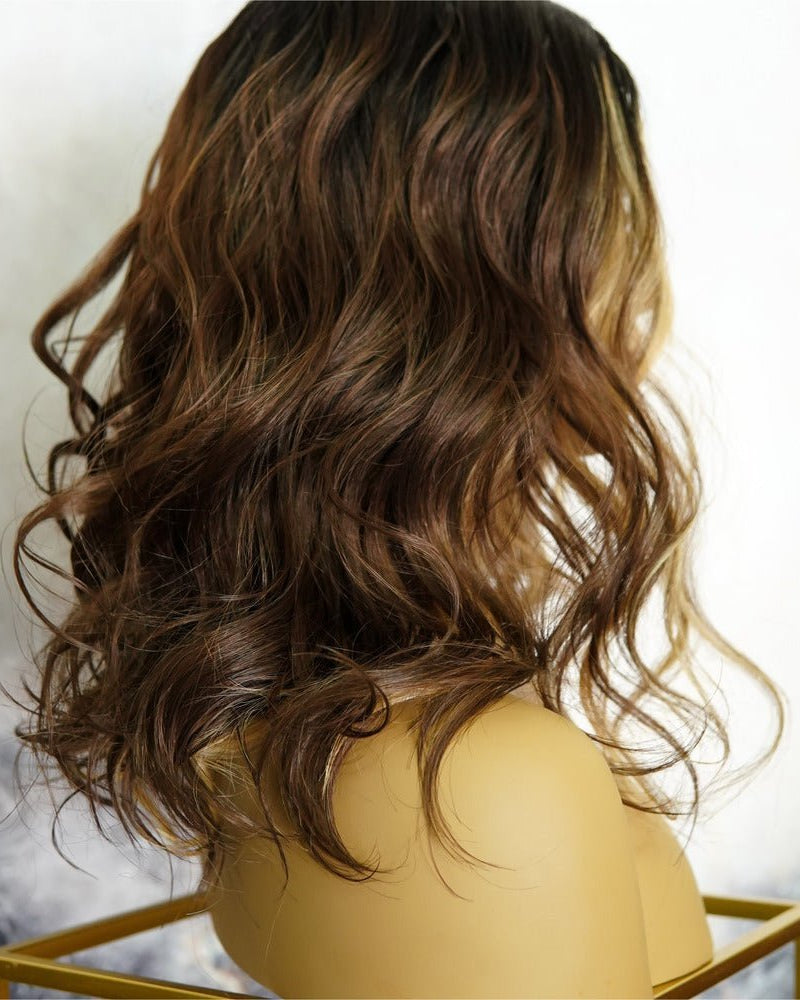 LUCY Mocha 16" Lace Front Wig - Milk & Honey Wigs
