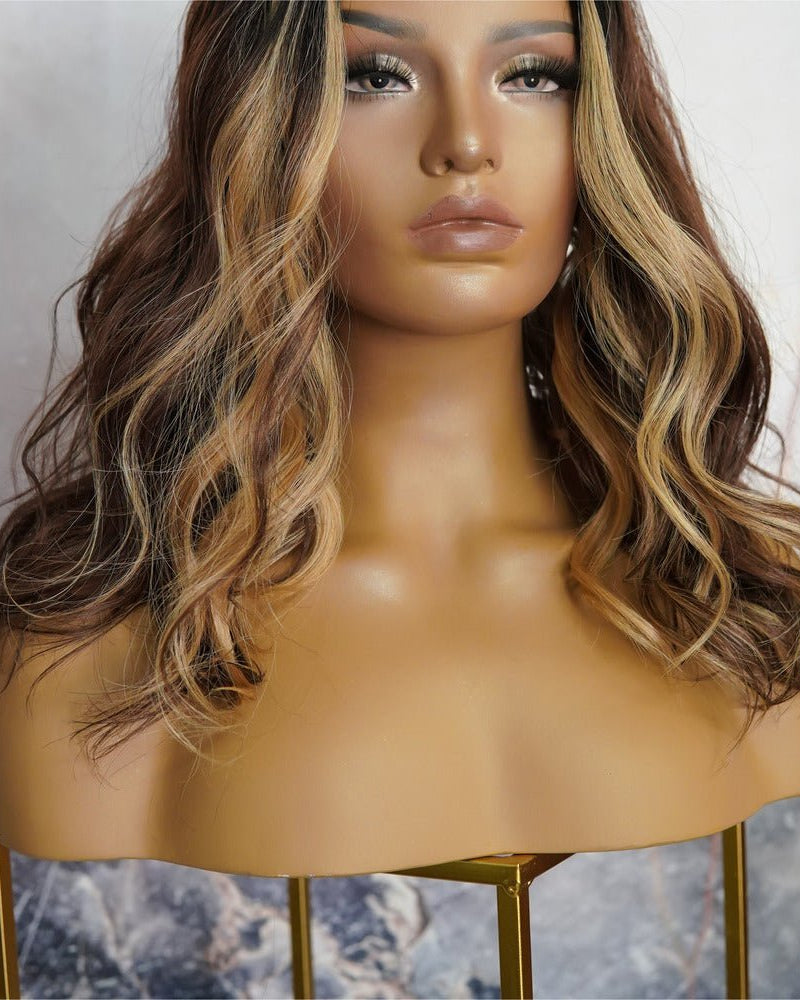 LUCY Mocha 16" Lace Front Wig - Milk & Honey Wigs