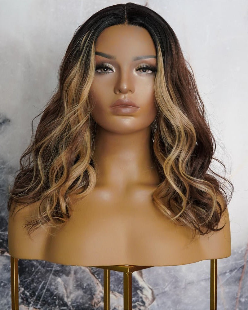 LUCY Mocha 16" Lace Front Wig - Milk & Honey Wigs