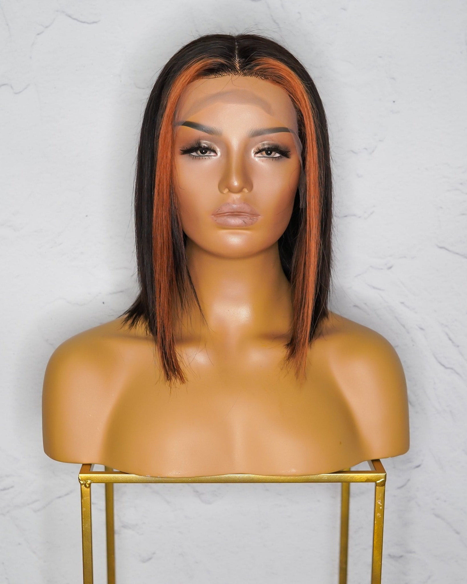 MADDIE Black Human Hair Lace Front Wig - Milk & Honey Wigs