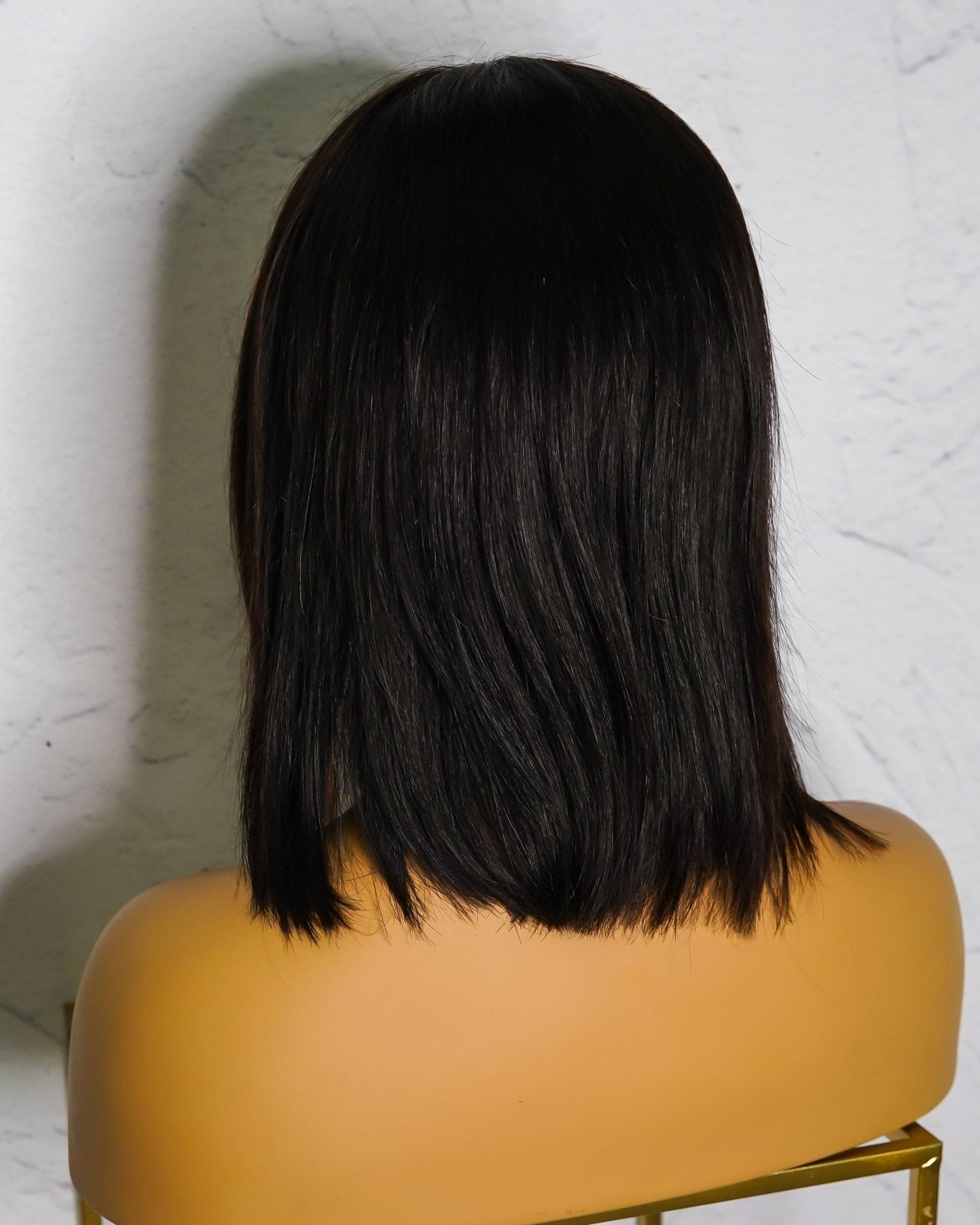 MADDIE Black Human Hair Lace Front Wig - Milk & Honey Wigs