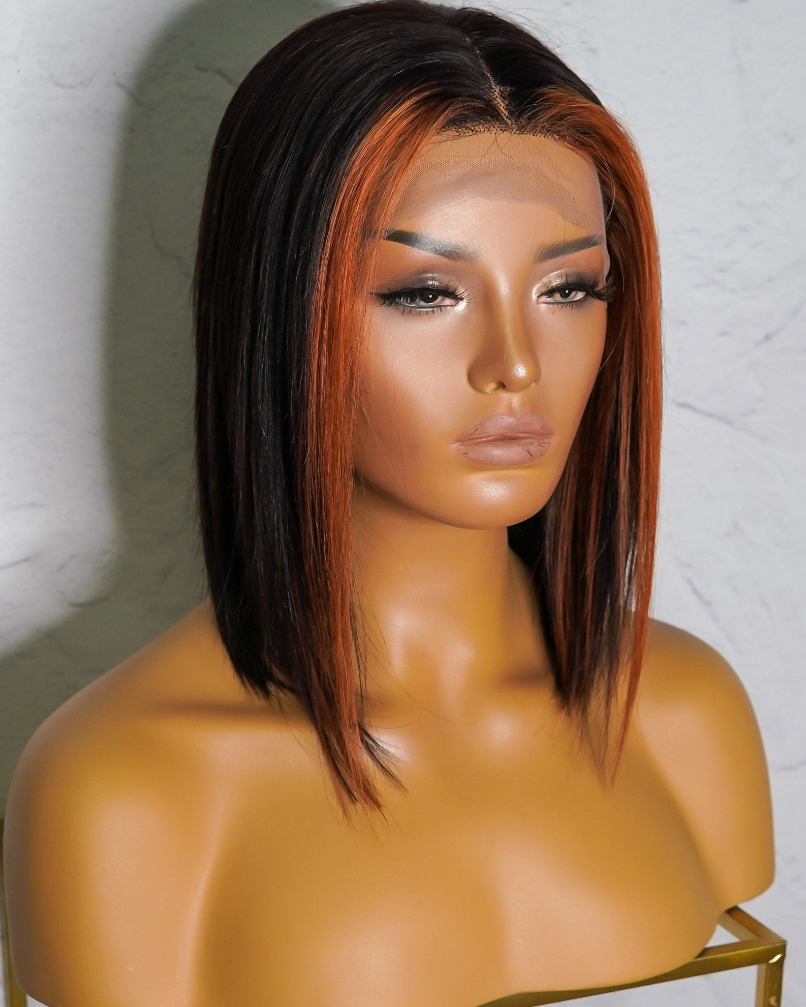 MADDIE Black Human Hair Lace Front Wig - Milk & Honey Wigs